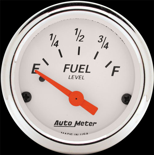 Auto Meter 2 1/16" STREET ROD SERIES (Arctic White)