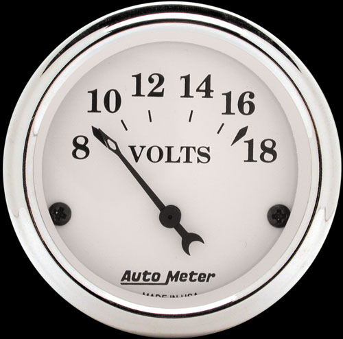 Auto Meter 2 1/16" STREET ROD SERIES (Old Tyme White)